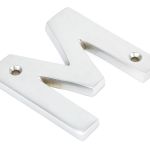 From The Anvil Satin Chrome Letter