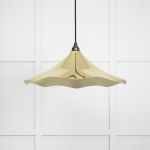 Smooth Brass Flora Pendant