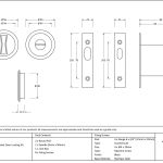Black Sliding/Pocket Door Locking Kit
