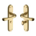 Heritage Brass - Luna Door Handle on Plate