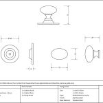 From The Anvil Oval Cabinet Knob