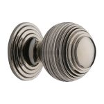 Heritage Brass - Reeded Cabinet Knob with Base