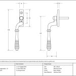 From The Anvil Reeded Espagnolette