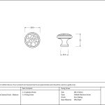 Anvil Hammered Cabinet Knob