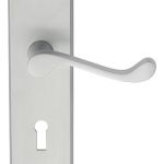 Victorian Scroll Lever on Shaped Backplate