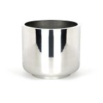 Polished Marine SS (316) 28cm Newlyn Pot (Drainage holes)