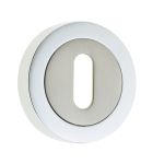 Jedo Dual Standard Keyway Escutcheons on 50mm Round Rose