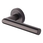 Heritage Brass - Athena Door Handle on Round Rose
