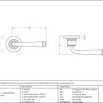 Avon Round Lever on Rose Set (Plain)