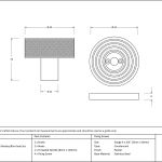 Anvil Brompton Mortice/Rim Knob Set (Beehive)