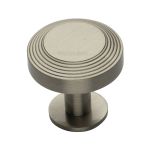 Heritage Brass - Ridge Cabinet Knob with Rose