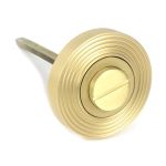 Satin Brass Round Thumbturn Set (Beehive)