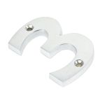 From The Anvil Satin Chrome Numeral