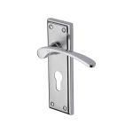 Heritage Brass - Hilton Door Handle on Plate