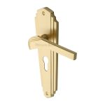 Heritage Brass - Waldorf Door Handle on Plate