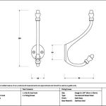 Satin Brass Hat & Coat Hook