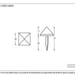 From The Anvil Pyramid Door Stud