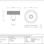 Anvil Brompton Centre Door Knob (Art Deco)