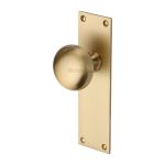 Heritage Brass - Balmoral Door Knob on Plate