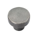 M.Marcus - Rustic Pewter Round Disc Cabinet Knob