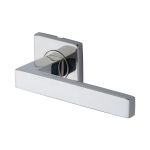 Steel Line - Latitude Door Handle on Square Rose