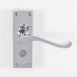 Contract Victorian Scroll Lever on Backplate