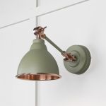 Smooth Copper Brindley Wall Light in Tump
