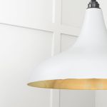Smooth Brass Frankley Pendant in Birch