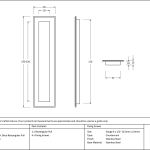 Anvil Art Deco Rectangular Pull