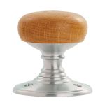 Wood Oak / Satin Chrome Delamain Knob