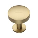 Heritage Brass - Domed Disc Cabinet Knob with Rose