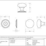 Anvil Mushroom Cabinet Knob
