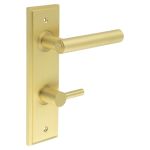 Burlington Richmond Door Handles On Back Plate with Turn & Release