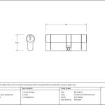 Anvil 5pin Euro Double Cylinder KA