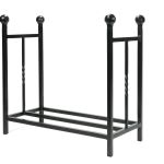 Matt Black Rectangular Log Holder