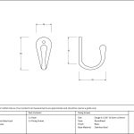 Anvil Celtic Single Robe Hook