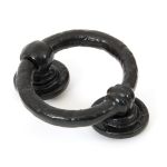 Black 4" Ring Door Knocker