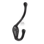 Tudor - Hat & Coat Hook Black Iron