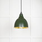 Smooth Brass Brindley Pendant in Heath