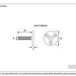 Threaded Taylors Spindle M10 X 1.5