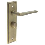 Burlington Mayfair Door Handles On Back Plate with Turn & Release