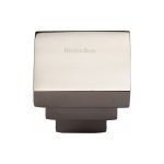 Heritage Brass - Square Stepped Cabinet Knob