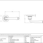 Avon Round Lever on Rose Set (Plain)