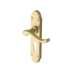 Heritage Brass - Savoy Door Handle on Plate