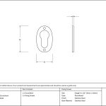 From The Anvil Oval Euro Profile Escutcheon