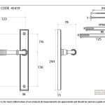 From The Anvil Reeded Slimline Lever Set