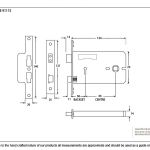 Horizontal 3 Lever Sash Lock