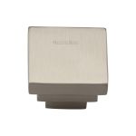 Heritage Brass - Square Stepped Cabinet Knob