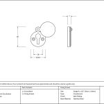 From The Anvil 30mm Round Escutcheon