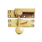 Polished Brass Quadrant Arm Sash Fastener 70mm x 20mm